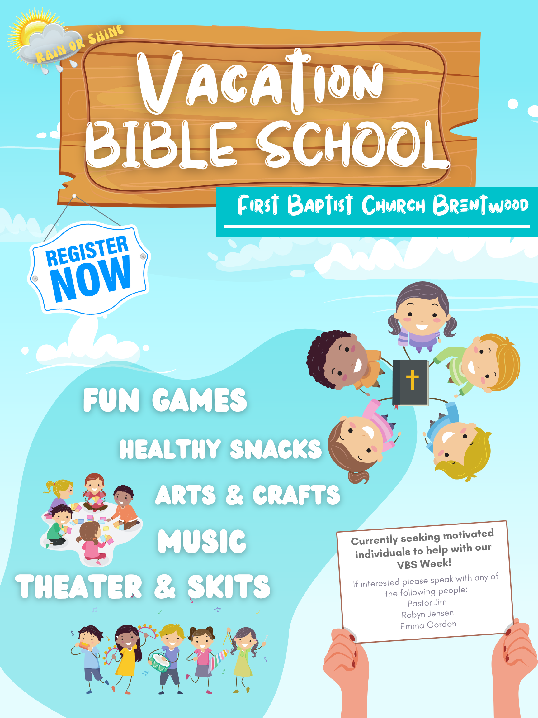 VBS Poster First Baptist Church